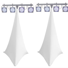 Charger l'image dans la galerie, HOUSSE SCRIM XL TREPIED SON ET LUMIERE DJ SPANDEX LYCRA EXTENSIBLE BLANC