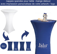 Charger l'image dans la galerie, NAPPE SPANDEX PERSONNALISABLE COULEUR ET LOGO AU CHOIX