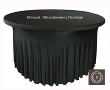 Charger l'image dans la galerie, NAPPE RONDE JUPONNEE BLACK Gabalitains
