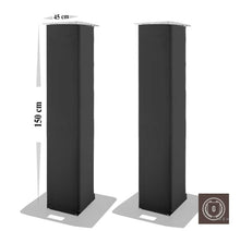 Charger l'image dans la galerie, housse spandex truss totem noir 150x45x45cmpour structure