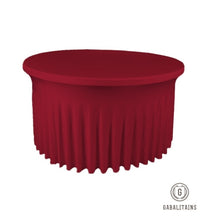 Charger l'image dans la galerie, NAPPE RONDE SPANDEX JUPONNE LYCRA ROUGE