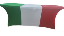 Charger l'image dans la galerie, nappe extensible spandex imprimée drapeaux Italie