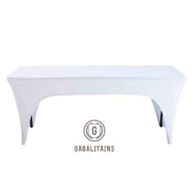 Charger l'image dans la galerie, NAPPE TABLE RECTANGLE SPANDEX STRECH LYCRADOUBLE ARC