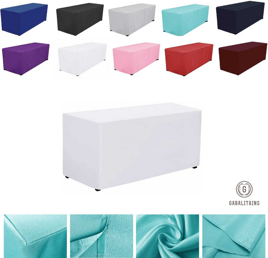 Gabalitains : nappe evenementiel ajustee tombante polyester multi choix