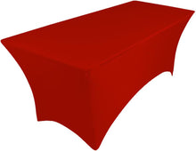Charger l'image dans la galerie, NAPPE RECTANGULAIRE SPANDEX 6ft ROUGE FONCE Gabalitains