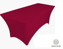 Charger l'image dans la galerie, HOUSSE NAPPE SPANDEX EXTENSIBLE BORDEAUX