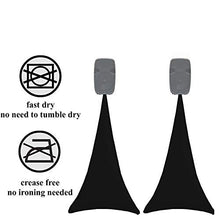 Charger l'image dans la galerie, HOUSSES TREPIED ENCEINTE SPANDEX SIMPLE FACE BLACK (x2) Gabalitains