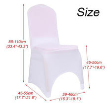 Charger l'image dans la galerie, HOUSSE COUVERTURE DE CHAISE SPANDEX LYCRA DECO EVENEMENTIEL PODLINEN TAILLE BLANC