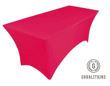 Charger l'image dans la galerie, HOUSSE NAPPE RECTANGULAIRE SPANDEX 6ft 183x75x75cm FUSHIA