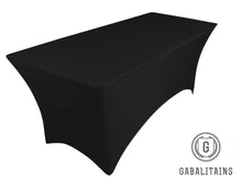 Charger l'image dans la galerie, NAPPE RECTANGULAIRE SPANDEX 6ft 183x75x75cm NOIR