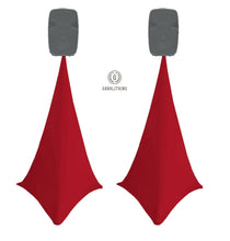 Charger l'image dans la galerie, HOUSSE TREPIED ENCEINTE SCRIM SPANDEX ELASTHANNE 140x75cm ROUGE BORDEAUX