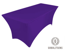Charger l'image dans la galerie, HOUSSE NAPPE RECTANGULAIRE SPANDEX 6ft 183x75x75cm VIOLET