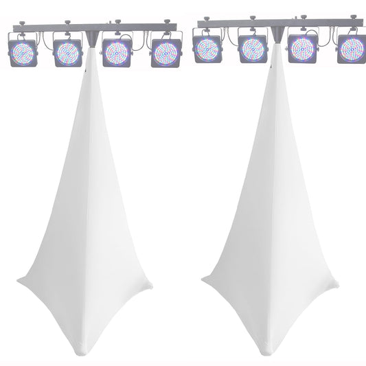 HOUSSE SCRIM XL TREPIED SON ET LUMIERE DJ SPANDEX LYCRA EXTENSIBLE BLANC