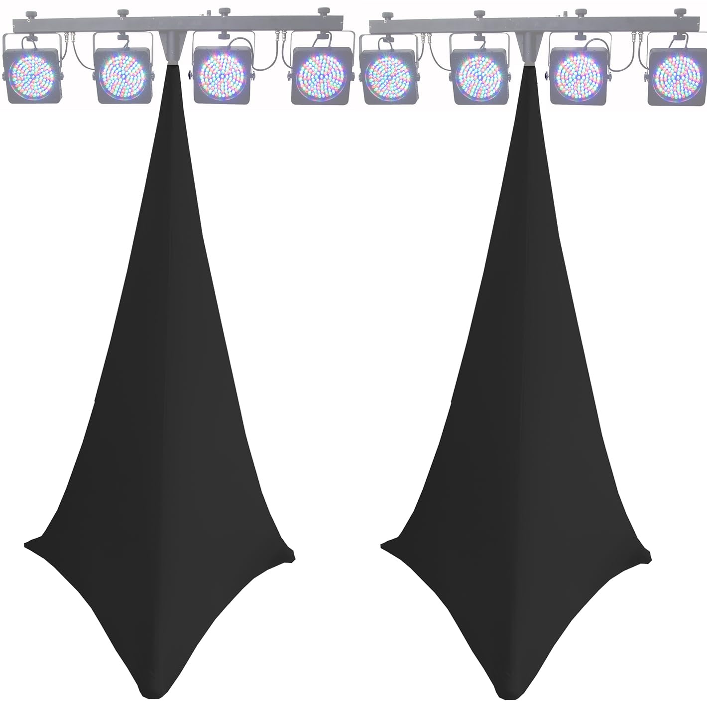  HOUSSE SCRIM XL TREPIED SON ET LUMIERE DJ SPANDEX LYCRA EXTENSIBLE NOIR