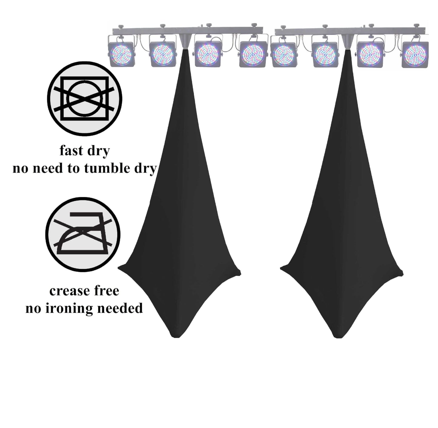 ENTRETIEN HOUSSE SCRIM XL TREPIED SON ET LUMIERE DJ SPANDEX LYCRA EXTENSIBLE 