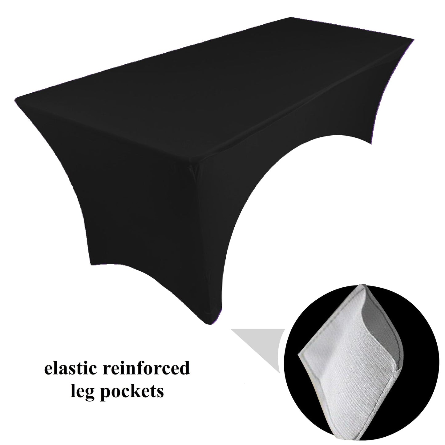 NAPPE RECTANGULAIRE 2 OUVERTURES BLACK Gabalitains