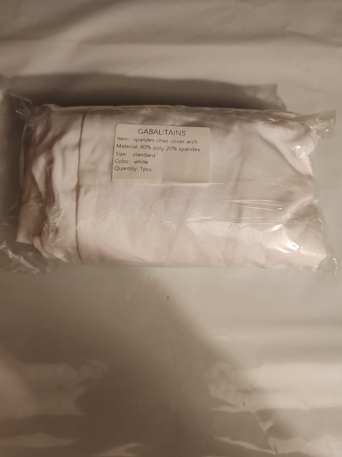 HOUSSES CHAISE SPANDEX ARCHE WHITE (x4) Gabalitains