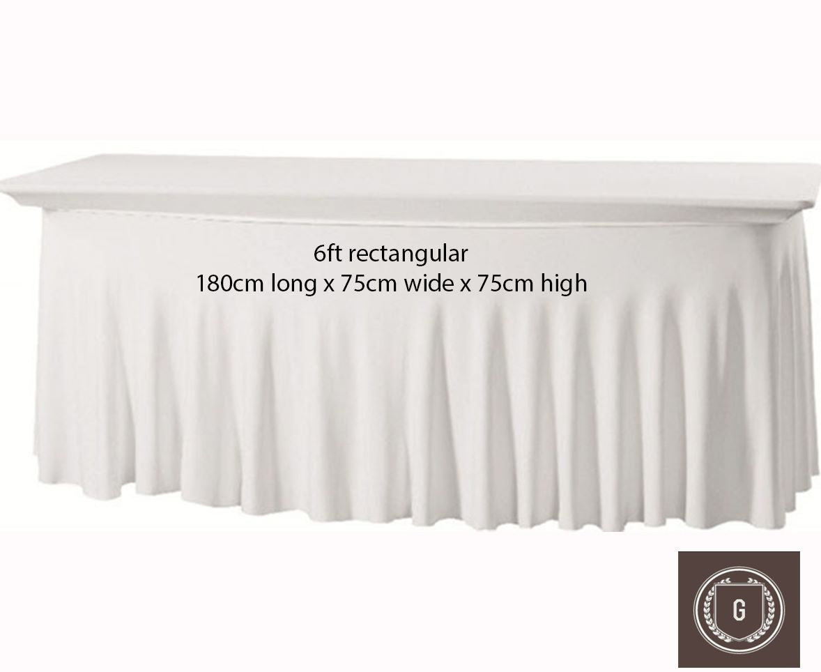 Nappe Extensible En élasthanne 1,2m/1,5m/1,8m - Infroissable, Facile à Installer - Pour Table Pliante, Mariage, Banquet, Noël Rouge