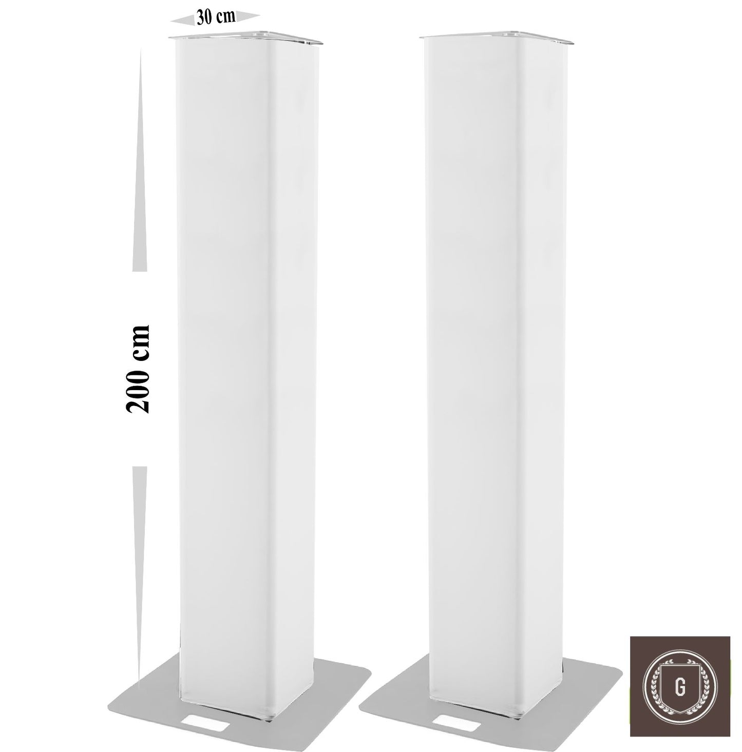 HOUSSE TRUSS TOTEM SPANDEX STRUCTURE LUMIERE 200X30