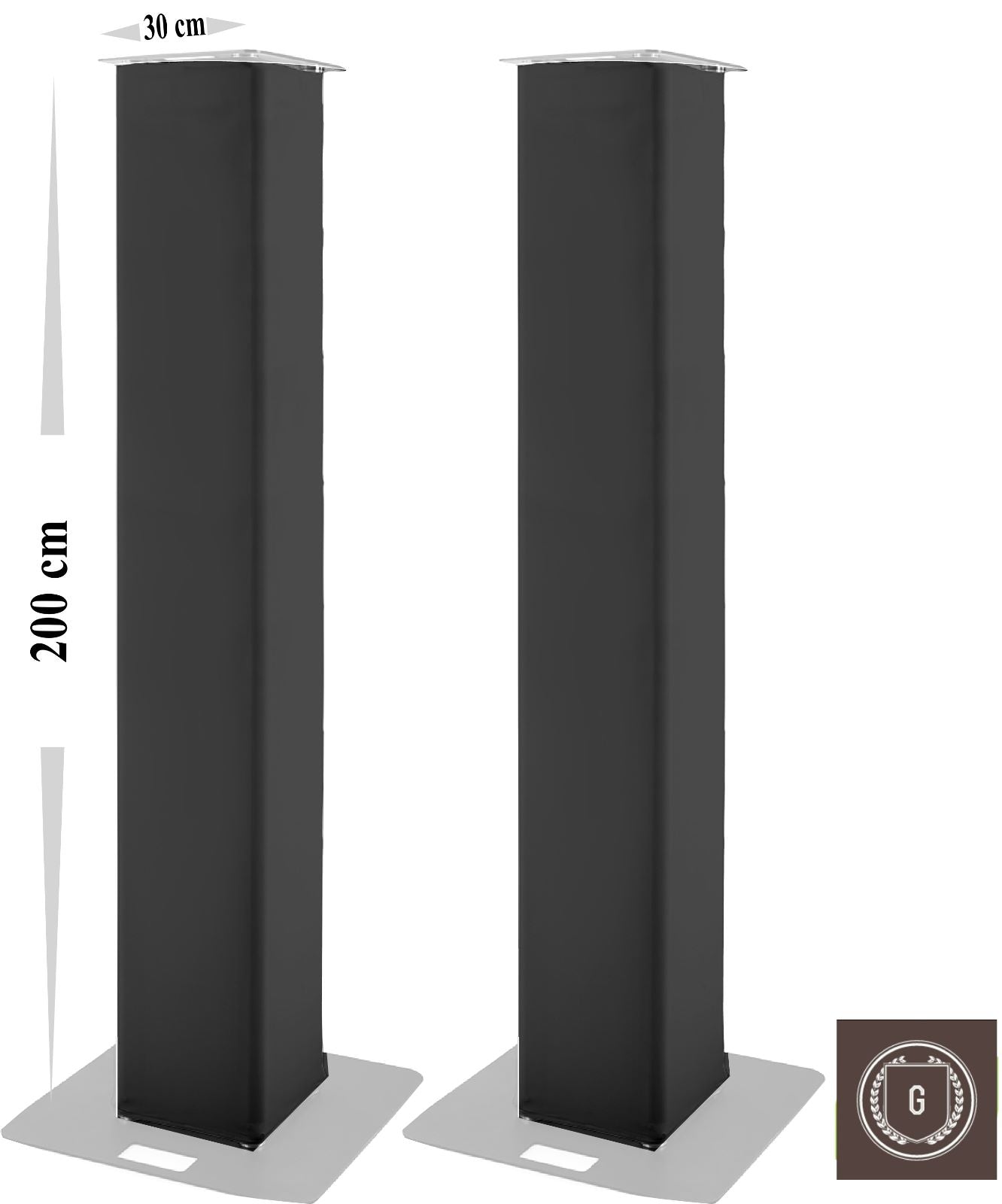 HOUSSE TRUSS TOTEM SPANDEX STRUCTURE LUMIERE 200x30