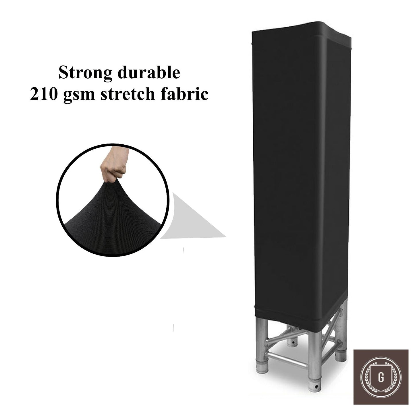 HOUSSE TRUSS TOTEM BLACK 45x45 (x2) Gabalitains