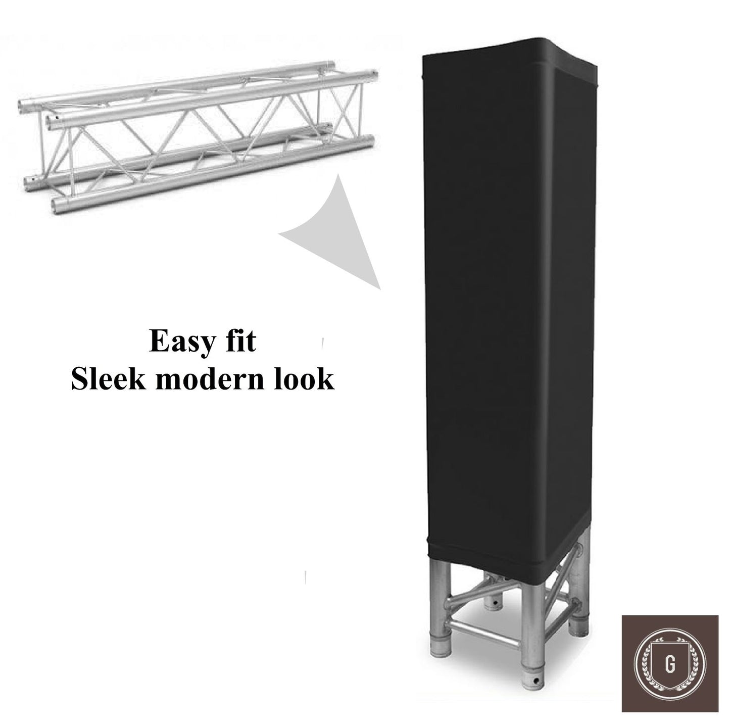 HOUSSE TRUSS TOTEM SPANDEX STRUCTURE LUMIERE MONTAGE