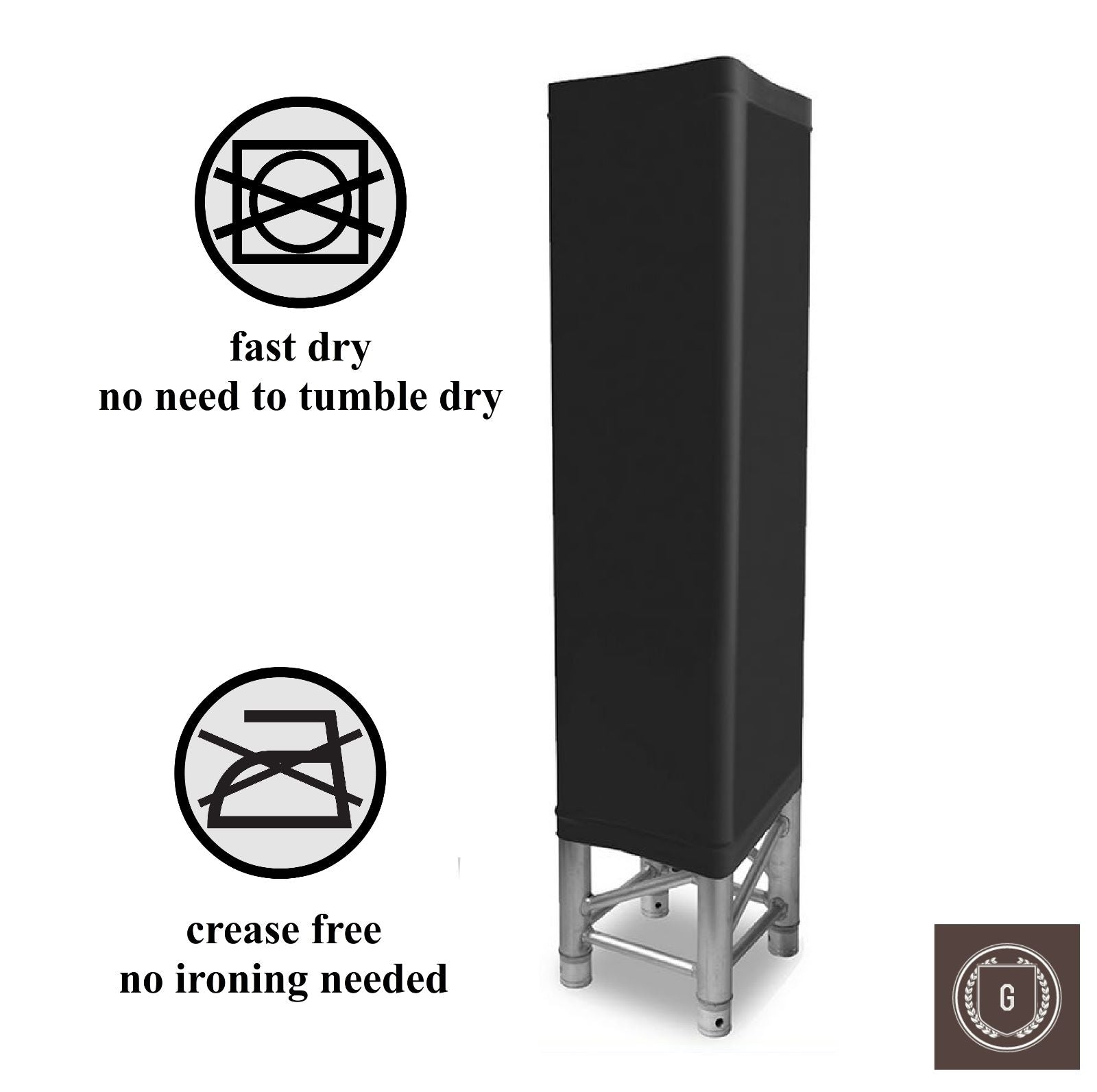 HOUSSE TRUSS TOTEM SPANDEX STRUCTURE LUMIERE LAVABLE