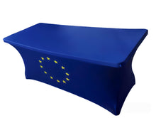 Charger l&#39;image dans la galerie, nappe extensible spandex imprimée drapeaux Union Européenne
