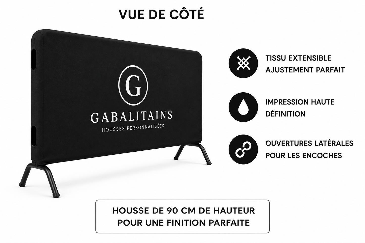 Housse Spandex Barrière Vauban Personnalisée