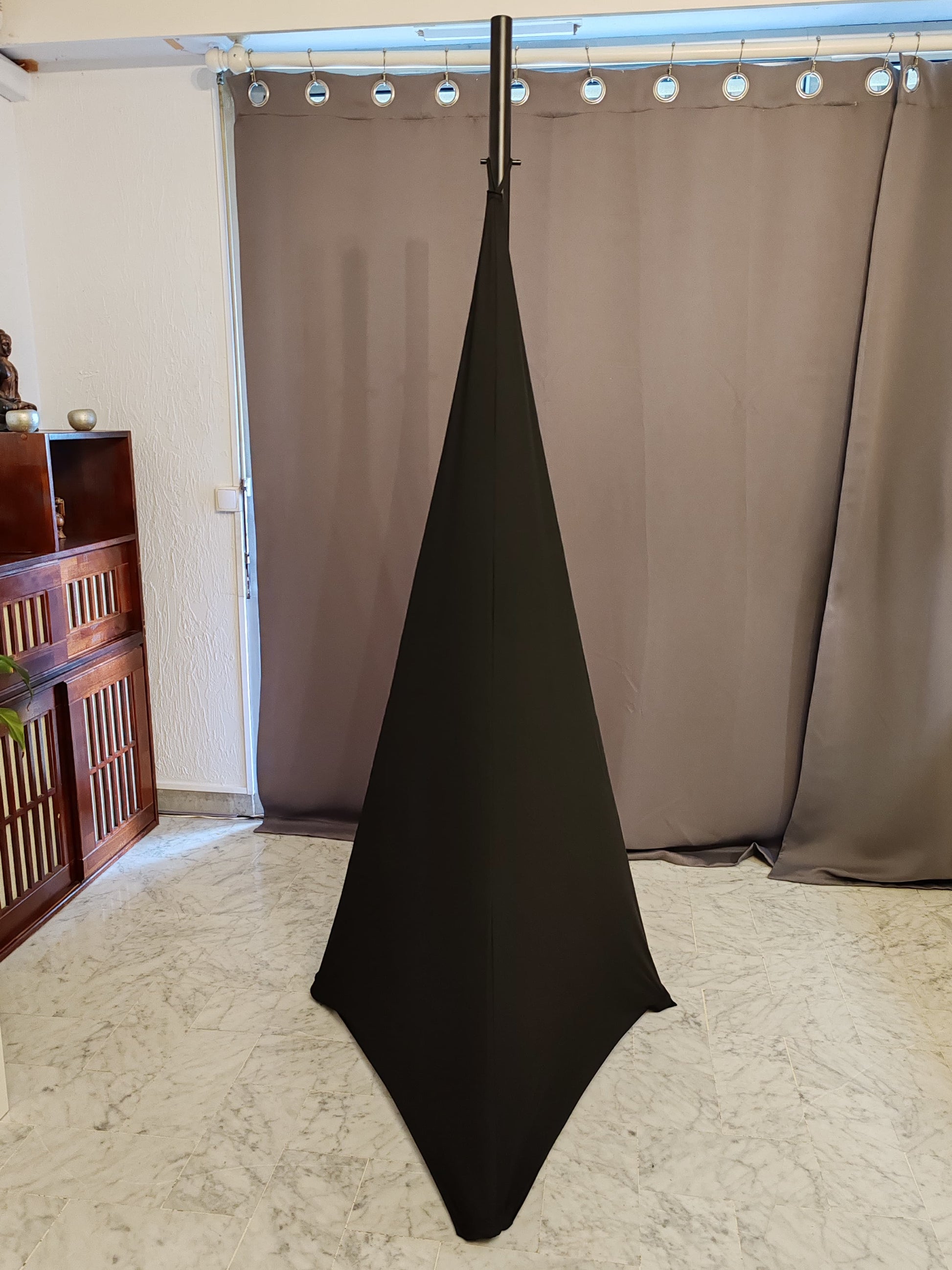 toile double scrims trepied spandex noir