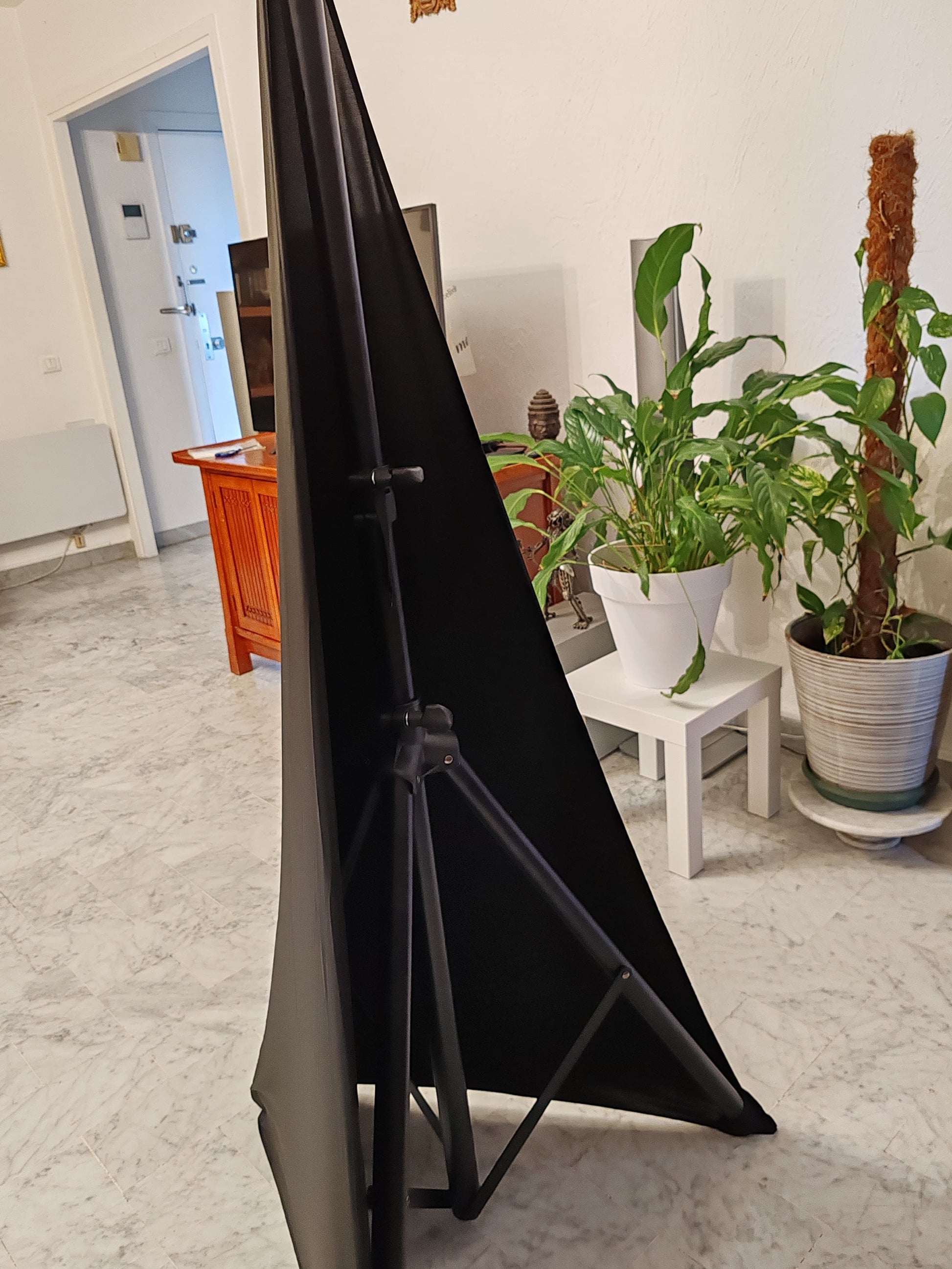 HOUSSE TREPIED ENCEINTE SPANDEX DOUBLE FACE BLACK (lot x2) Gabalitains