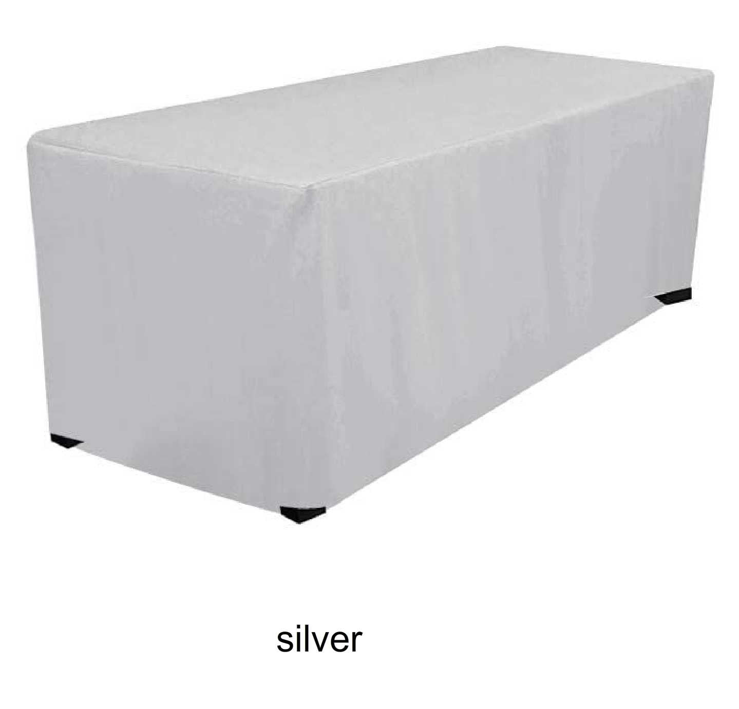 NAPPE AJUSTEE TOMBANTE EVENT POLYESTER RECTANGULAIRE GRISE