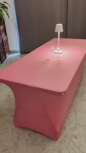 Gabalitains: nappe extensible elasthanne spandex evenementiel rose