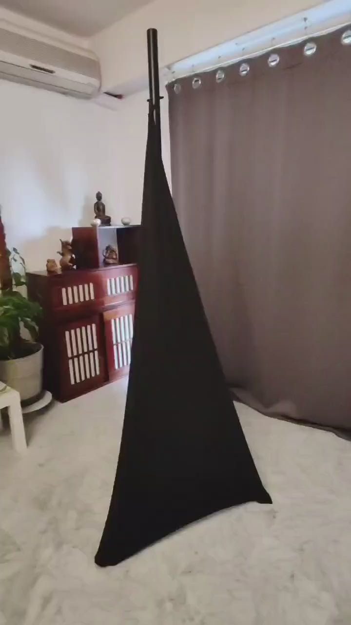 toile double scrims trepied spandex noir