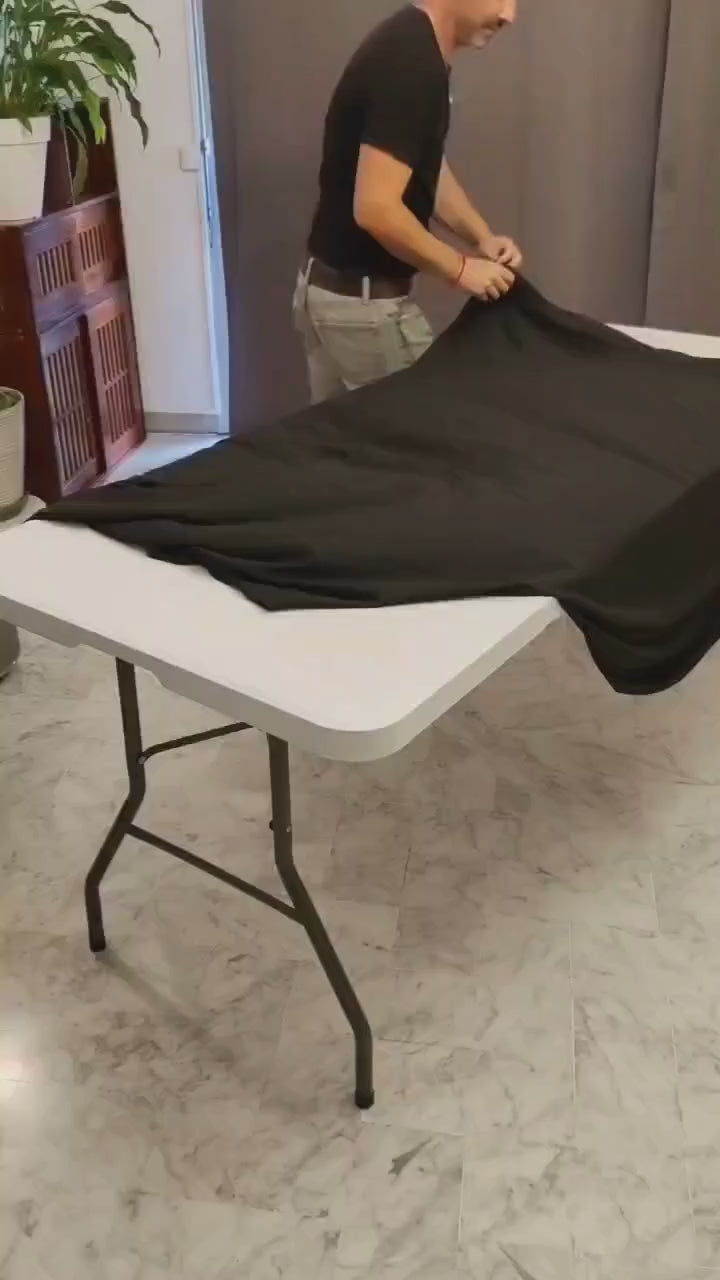 installation nappe gabalitains spandex elasthanne evenementiel noir