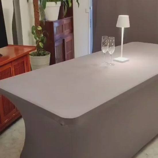 nappe extensible spandex elasthanne evenementiel gris fonce