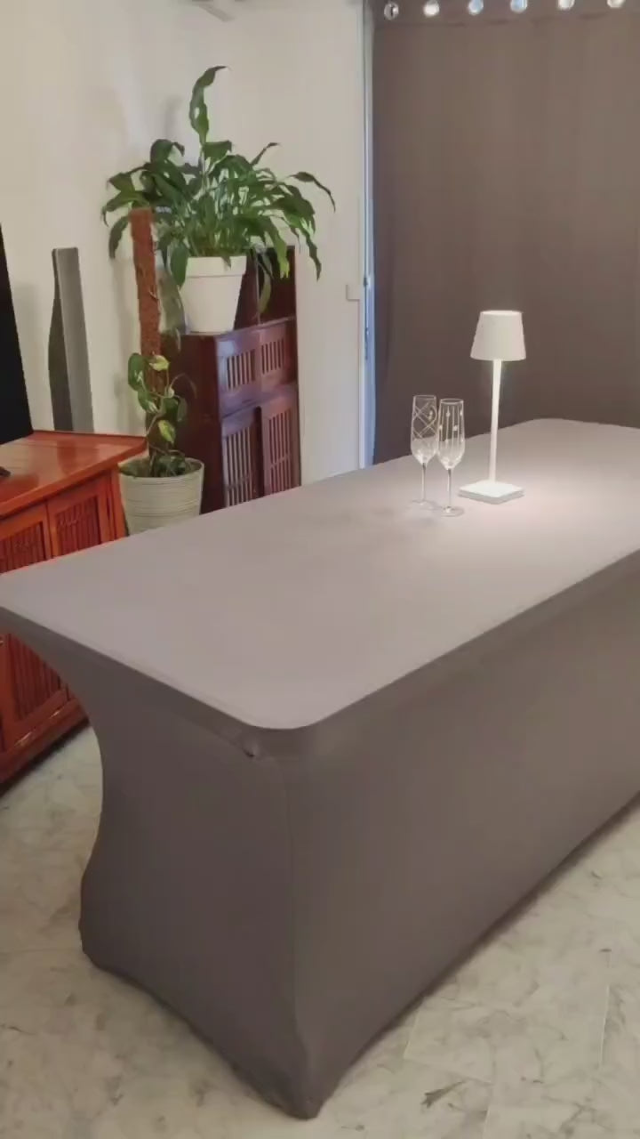 nappe extensible spandex elasthanne evenementiel gris fonce