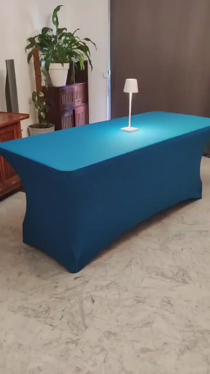 nappe extensible spandex elasthanne evenementiel bleu clair