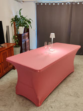 Charger l&#39;image dans la galerie, Gabalitains: nappe extensible elasthanne spandex evenementiel rose
