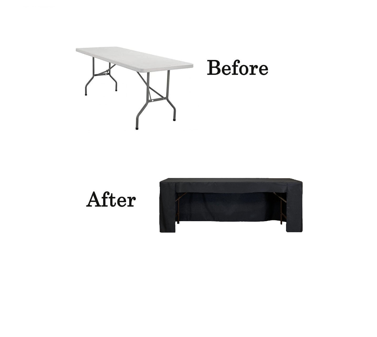 NAPPE AJUSTEE TOMBANTE NOIR 1 OUVERTURE