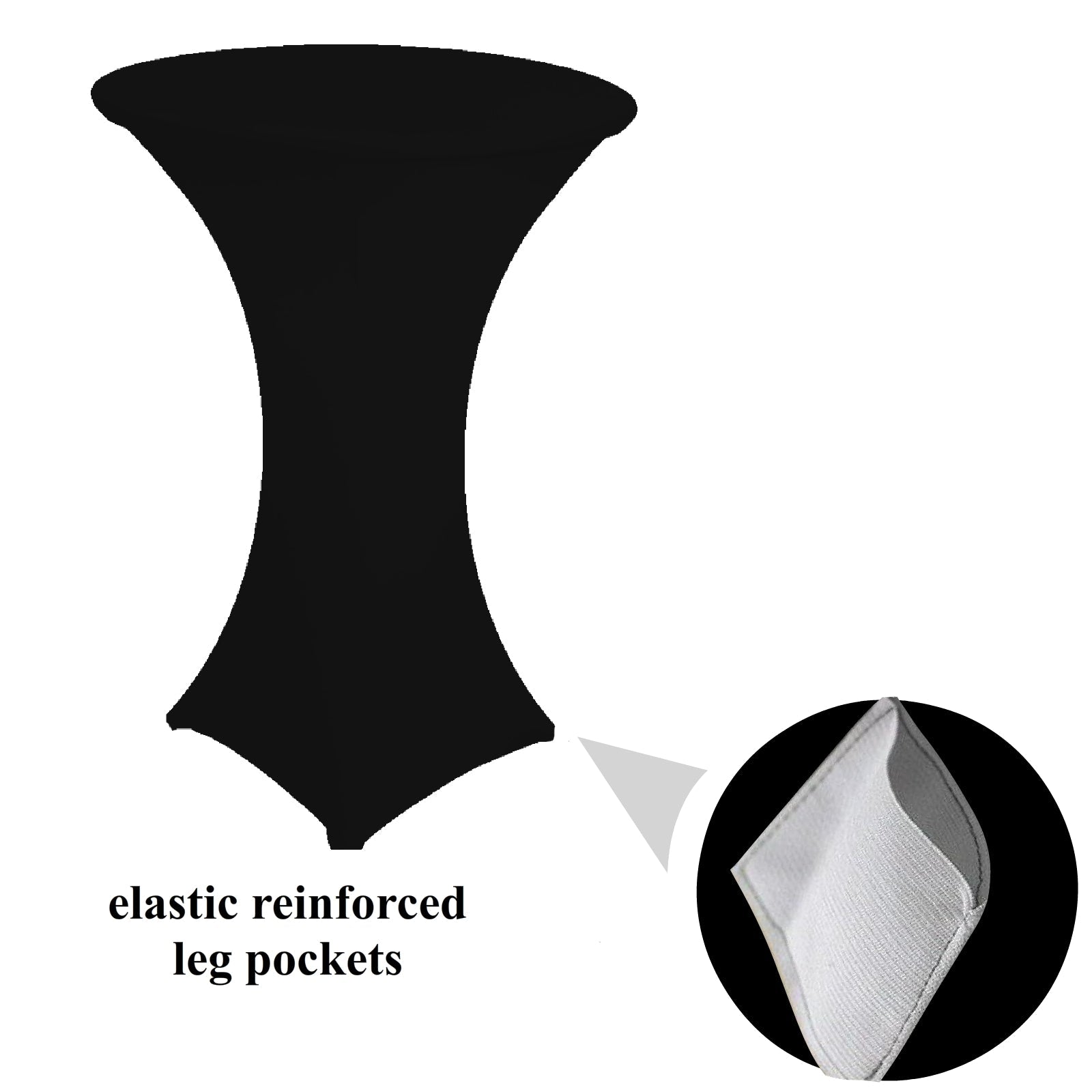 NAPPE RONDE COCKTAIL POSEUR BLACK Gabalitains