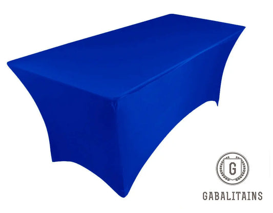 HOUSSE NAPPE RECTANGULAIRE SPANDEX 6ft 183x75x75cm BLEU ROYAL