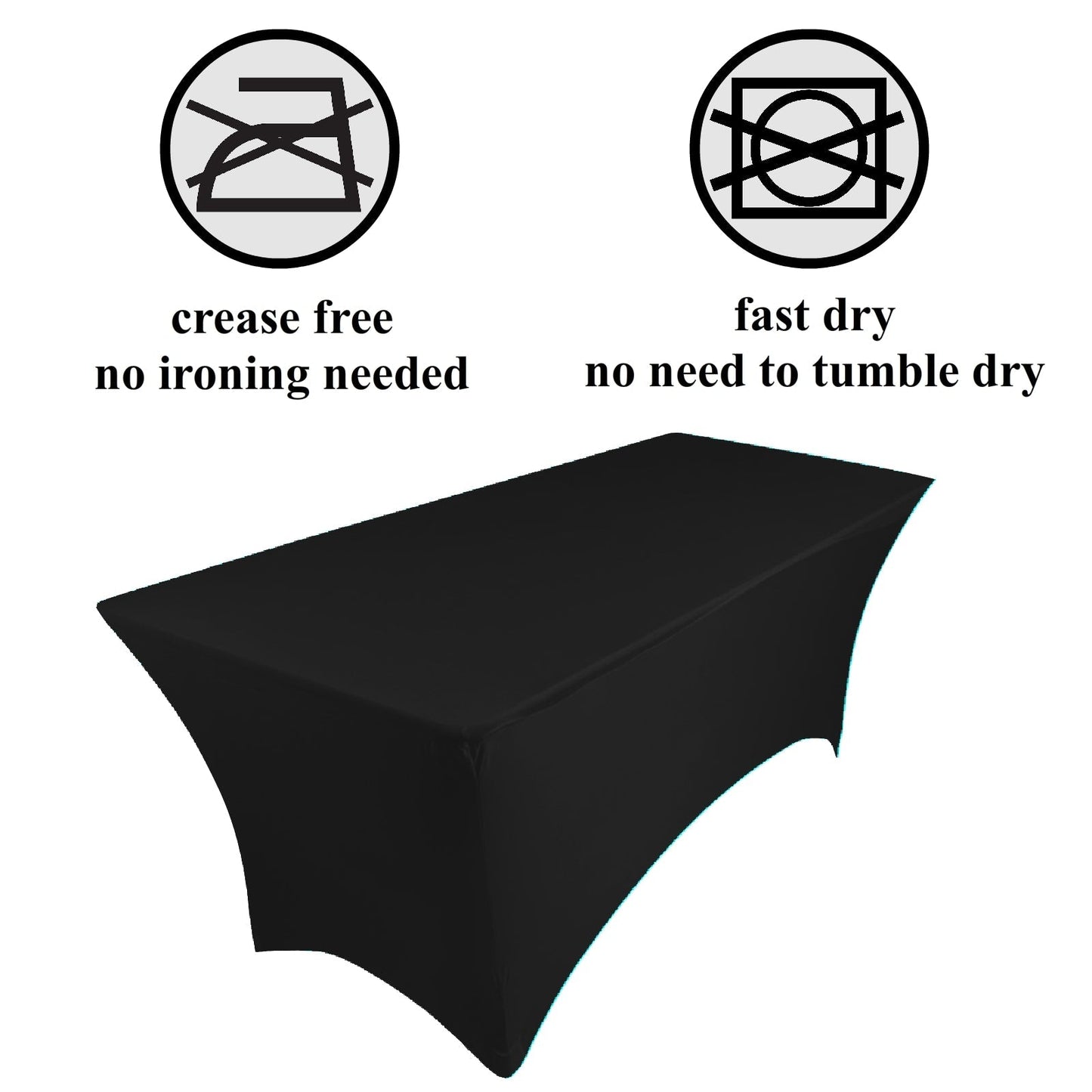 NAPPE RECTANGULAIRE SPANDEX 6ft CREAM Gabalitains