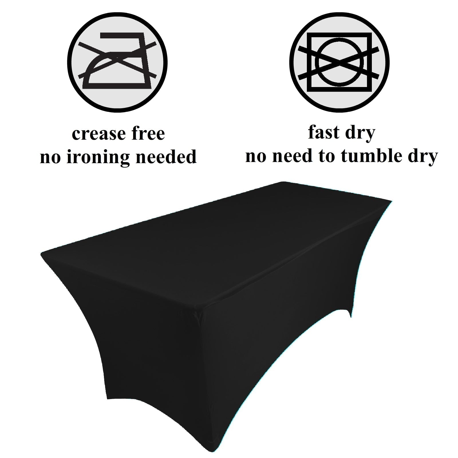 NAPPE RECTANGULAIRE SPANDEX 6ft ORANGE Gabalitains