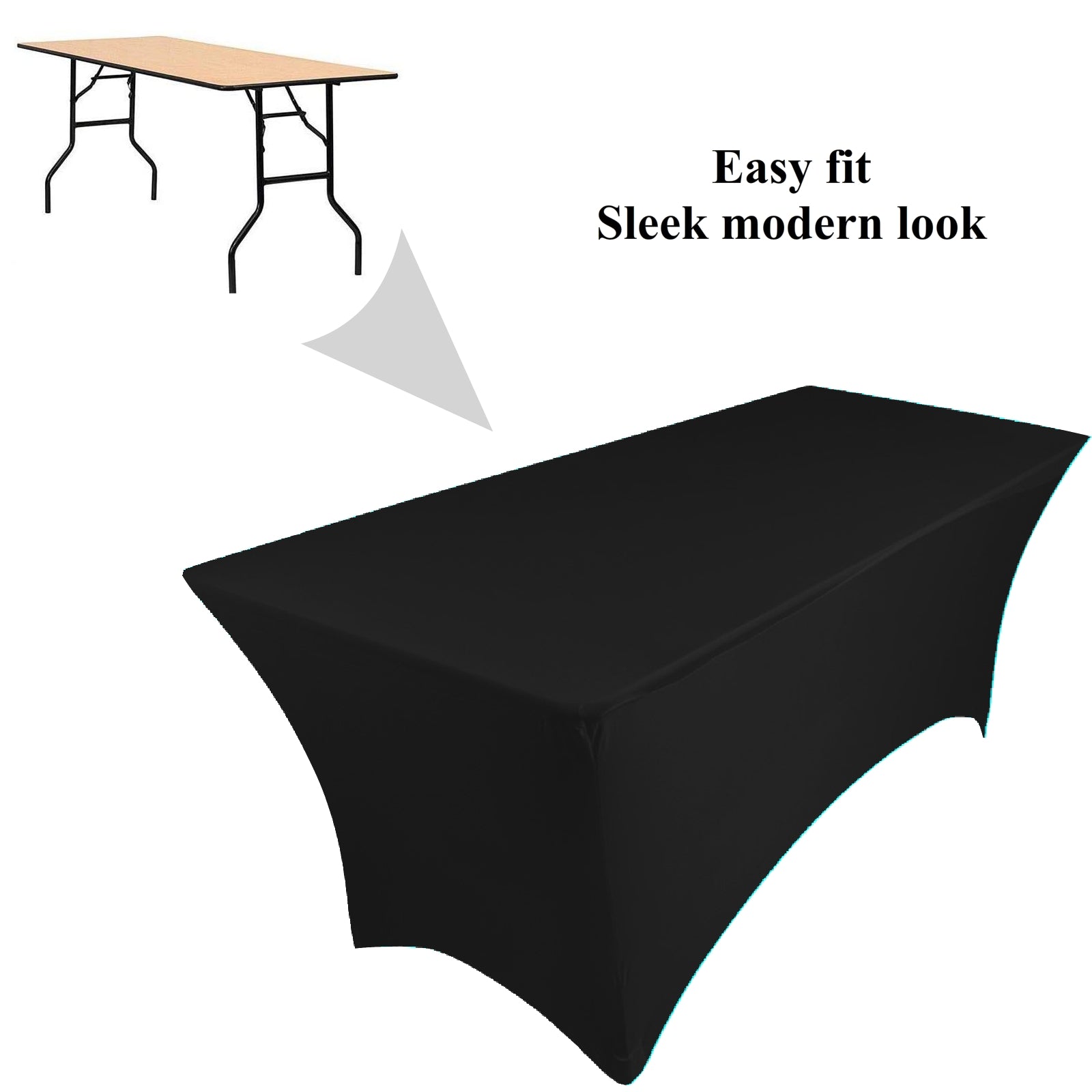 NAPPE RECTANGULAIRE SPANDEX 6ft CREAM Gabalitains