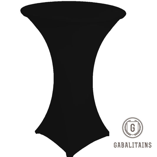NAPPE BAR COCKTAIL RONDE SPANDEX  NOIR