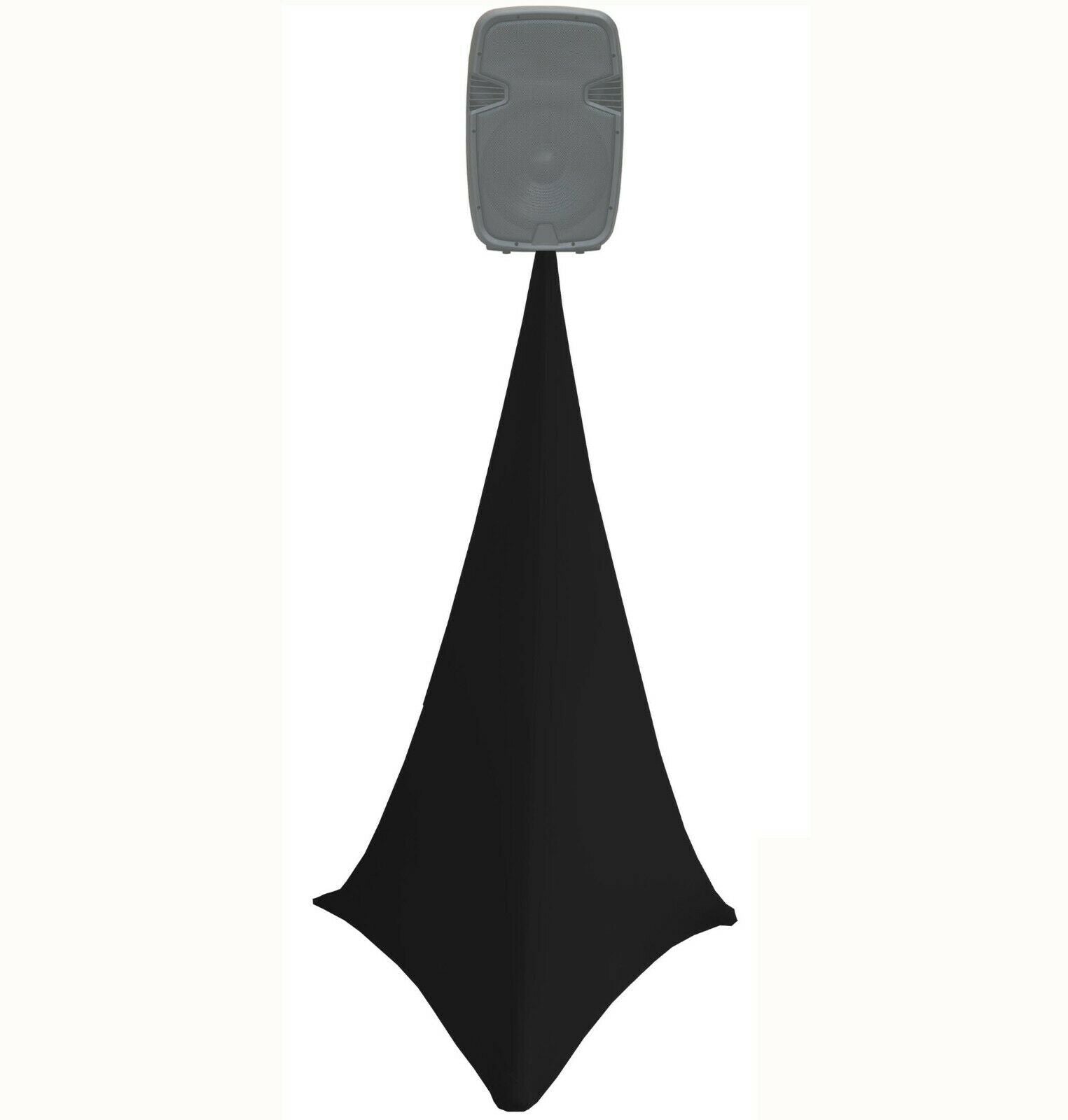 HOUSSE TREPIED ENCEINTE SPANDEX 140x75cm NOIR