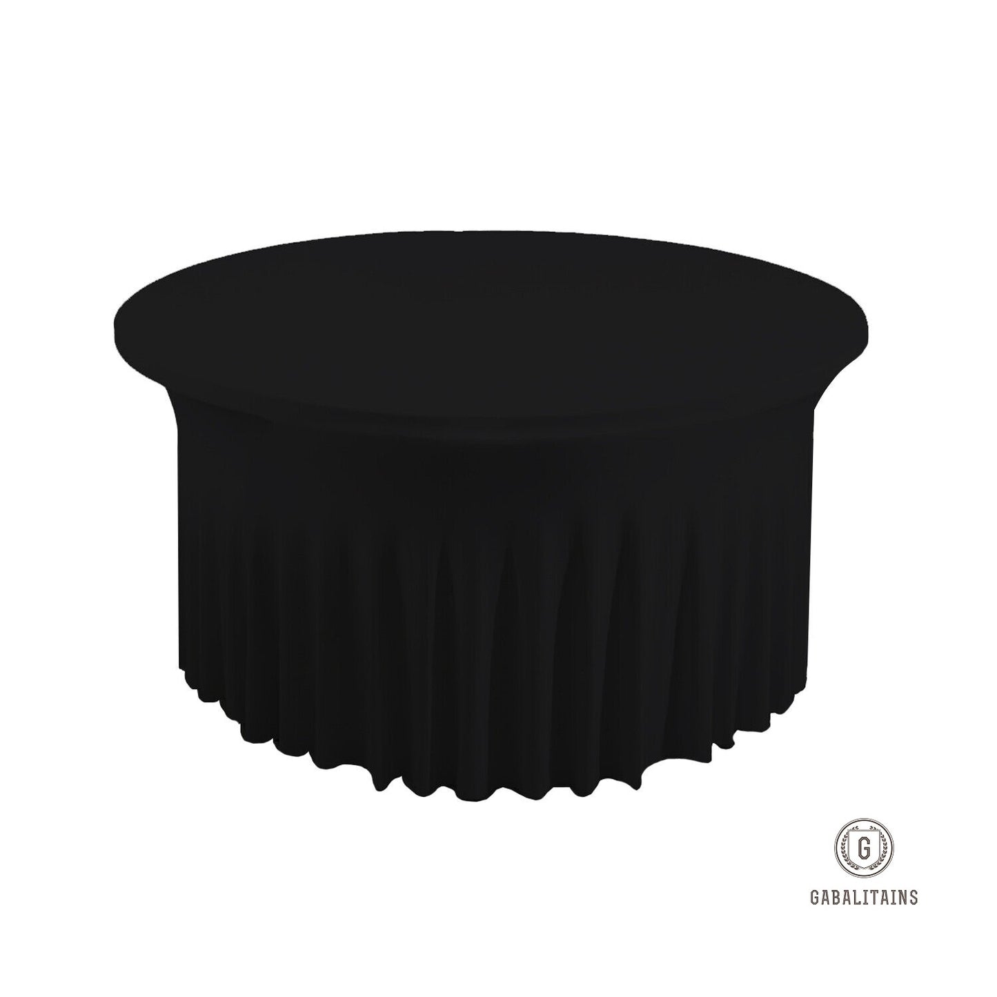 NAPPE RONDE JUPONNE SPANDEX LYCRA EXTENSIBLE NOIR