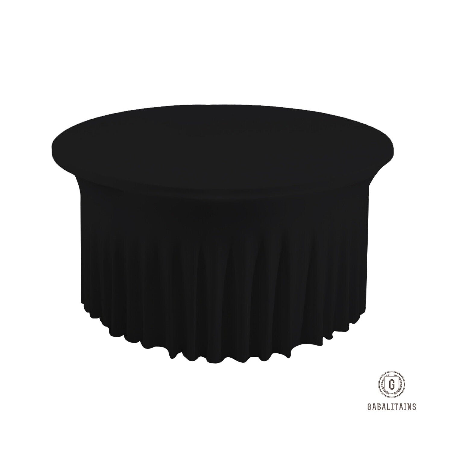 NAPPE RONDE JUPONNE SPANDEX LYCRA EXTENSIBLE NOIR