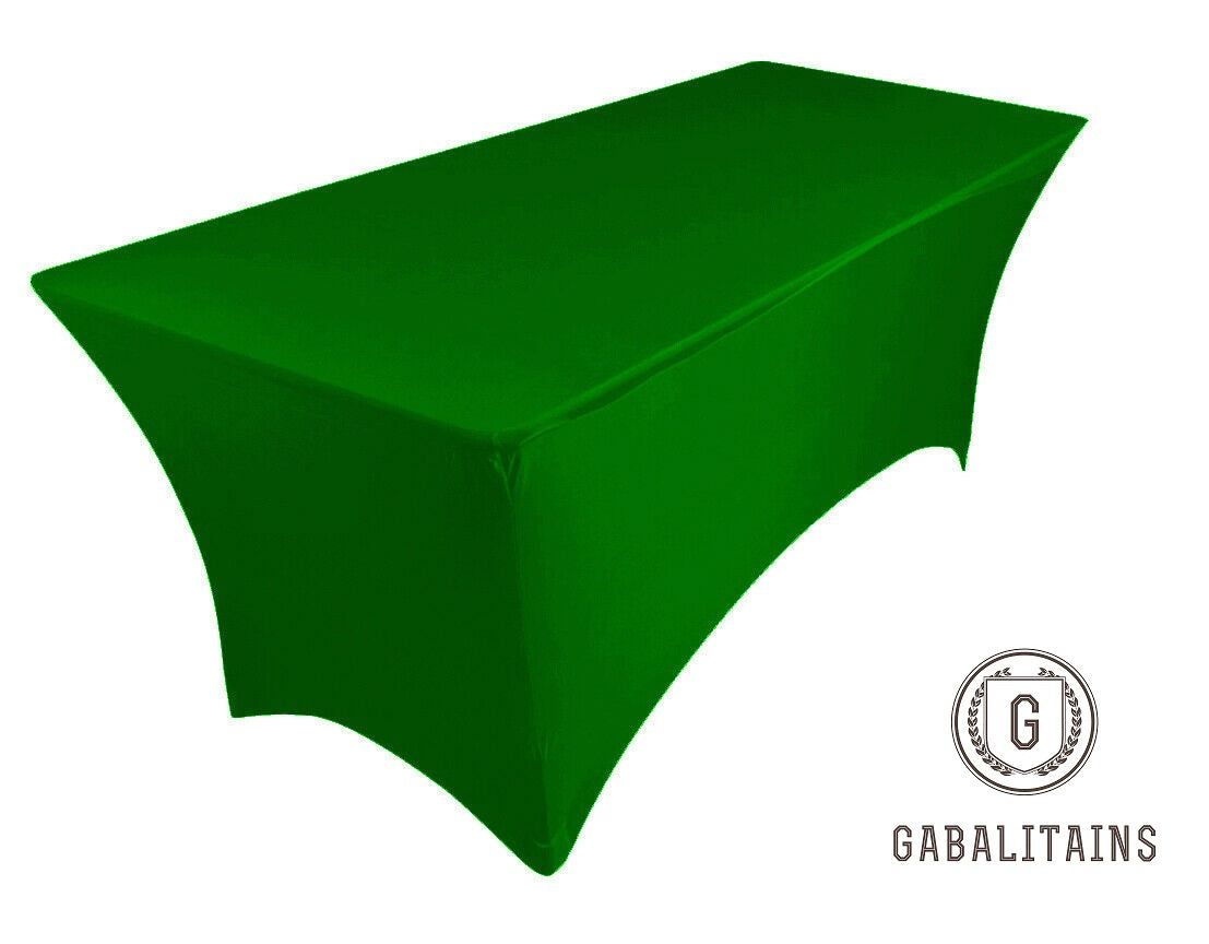 HOUSSE NAPPE RECTANGULAIRE SPANDEX 6ft 183x75x75cm VERT